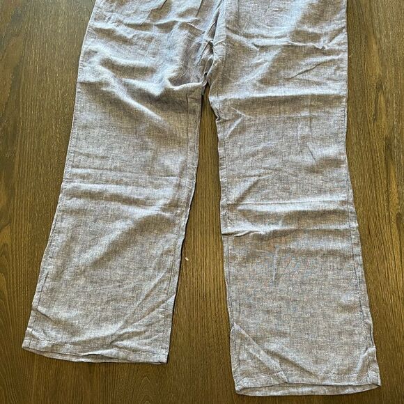 NWOT Guess Blue Cotton Lightweight Pants Drawstring Waist Size L - Picture 2 of 12